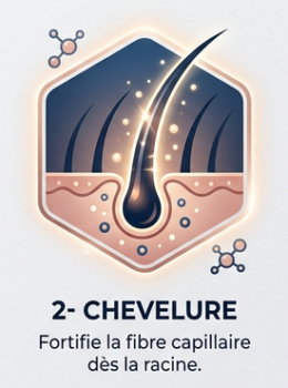 Une crinière dense, brillante et vigoureuse.